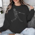Baseball Batter Line Abstract Geometry Team Player Family Unisex Sweatshirt Baseball Batter Line Abstract Geometry Team Player Family Unisex Sweatshirt