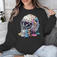 Baseball Catcher Mask Ice Cream Dripping Baseball Boys Unisex Sweatshirt
