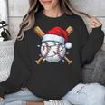 Baseball Christmas Lights Santa Christmas Baseball Player Unisex Sweatshirt Baseball Christmas Lights Santa Christmas Baseball Player Unisex Sweatshirt