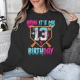Baseball Drip Bruh It's My 13th Birthday Boy Ice Cream Drip Unisex Sweatshirt