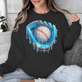 Baseball Drip Ice Cream Glove With Sprinkles Ball Boys Youth Unisex Sweatshirt Baseball Drip Ice Cream Glove With Sprinkles Ball Boys Youth Unisex Sweatshirt