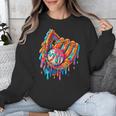 Baseball Drip Ice Cream Sprinkles Baseball Glove For Boys Unisex Sweatshirt