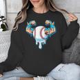 Baseball Drip Ice Cream Strong Character Unisex Sweatshirt