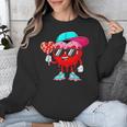 Baseball Drip Ice Cream Valentines Day Baseball Sport Boys Unisex Sweatshirt