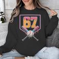 Baseball Drip Number 67 Fun Six Seven 6 7 Meme Unisex Sweatshirt