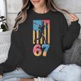 Baseball Drip USA Flag 67 Player 67th Birthday Ice Cream 67 Unisex Sweatshirt Baseball Drip USA Flag 67 Player 67th Birthday Ice Cream 67 Unisex Sweatshirt