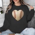 Baseball Heart Shape Valentines Day Love Boys Kids Men Unisex Sweatshirt