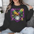 Baseball Ice Cream Drip Boys Mardi Gras Carnival Party Mask Unisex Sweatshirt Baseball Ice Cream Drip Boys Mardi Gras Carnival Party Mask Unisex Sweatshirt