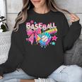 Baseball Ice Cream Drip Coquette Women Girls Mom Mama Unisex Sweatshirt