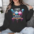 Baseball Ice Cream Drip I Hit 100 Days Of School Boys Kids Unisex Sweatshirt Baseball Ice Cream Drip I Hit 100 Days Of School Boys Kids Unisex Sweatshirt