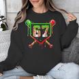 Baseball Ice Cream Drip Number 67 Player 6 7 Christmas Pjs Unisex Sweatshirt Baseball Ice Cream Drip Number 67 Player 6 7 Christmas Pjs Unisex Sweatshirt