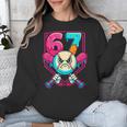 Baseball Ice Cream Drip Number 67 Six Seven Meme 67 Unisex Sweatshirt Baseball Ice Cream Drip Number 67 Six Seven Meme 67 Unisex Sweatshirt