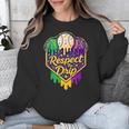 Baseball Ice Cream Respect The Drip Mardi Gras Carnival Boys Unisex Sweatshirt