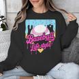 Baseball Life Lifestyle Home Plate Ice Cream Drip Men Boys Unisex Sweatshirt