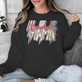 Baseball Mama Lightning Bolt Checkered Varsity Mother's Day Unisex Sweatshirt Baseball Mama Lightning Bolt Checkered Varsity Mother's Day Unisex Sweatshirt