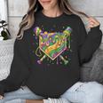 Baseball Mardi Gras Home Plate Ice Cream Drip Carnival Mask Unisex Sweatshirt Baseball Mardi Gras Home Plate Ice Cream Drip Carnival Mask Unisex Sweatshirt