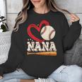Baseball Nana Baseball Heart Family Matching Unisex Sweatshirt
