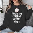 This Is My Baseball Pajama Shirt For Players Teens Boys Girl Unisex Sweatshirt This Is My Baseball Pajama Shirt For Players Teens Boys Girl Unisex Sweatshirt