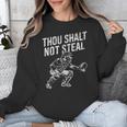 Baseball Player Catcher Thou Shalt Not Steal Coach Baseball Unisex Sweatshirt Baseball Player Catcher Thou Shalt Not Steal Coach Baseball Unisex Sweatshirt