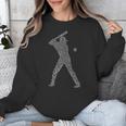 Baseball Player Typography Word Art Unisex Sweatshirt Baseball Player Typography Word Art Unisex Sweatshirt