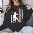 Baseball Silhouette Heart USA Flag Hearts American Boys Kids Unisex Sweatshirt Baseball Silhouette Heart USA Flag Hearts American Boys Kids Unisex Sweatshirt
