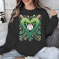 Baseball St Patricks Day Boys Girls Men Women Shamrock Green Unisex Sweatshirt