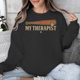 Baseball Tee My Therapist Bat Men Women Kids Unisex Sweatshirt