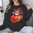 Baseball Valentine's Day Drip Ice Cream Team Unisex Sweatshirt