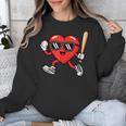 Baseball Valentines Day Heart Boys Sports Love Unisex Sweatshirt Baseball Valentines Day Heart Boys Sports Love Unisex Sweatshirt