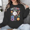 Birthday Boy 8th Birthday Baseball Unisex Sweatshirt