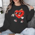Boy Valentines Day Heart Love Baseball Boys Men Kids Unisex Sweatshirt