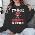 Boys Baseball Valentines Shirt Sterling Hearts Baseball Unisex Sweatshirt