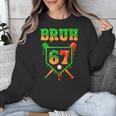 Bruh 67 Baseball Christmas Gingerbread Drip Number 67 Player Unisex Sweatshirt