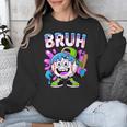 Bruh Baseball Drip Boys Youth Ice Cream Dripping Baseball Unisex Sweatshirt