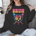 Bruh Baseball Ice Cream Drip Number 67 Player 67th Birthday Unisex Sweatshirt