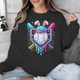 Bunny Baseball Hat With Ice Cream Easter Day Boys Kids Girls Unisex Sweatshirt