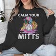 Calm Your Mitts Baseball Ice Cream Drip Crossed Bats Sport Unisex Sweatshirt Calm Your Mitts Baseball Ice Cream Drip Crossed Bats Sport Unisex Sweatshirt
