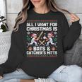 Christmas Baseball Bats Catcher Mitts Holiday Tee Unisex Sweatshirt Christmas Baseball Bats Catcher Mitts Holiday Tee Unisex Sweatshirt