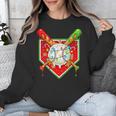 Christmas Baseball Ice Cream Drip Men Women Kids Unisex Sweatshirt Christmas Baseball Ice Cream Drip Men Women Kids Unisex Sweatshirt