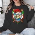 Christmas Baseball Ice Cream Drip Santa Baseball Player Kids Unisex Sweatshirt Christmas Baseball Ice Cream Drip Santa Baseball Player Kids Unisex Sweatshirt