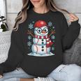 Christmas Baseball Snowman Xmas Pajamas Women Men Boys Unisex Sweatshirt Christmas Baseball Snowman Xmas Pajamas Women Men Boys Unisex Sweatshirt