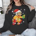 Christmas Gingerbread Man Baseball Player Catcher Unisex Sweatshirt Christmas Gingerbread Man Baseball Player Catcher Unisex Sweatshirt