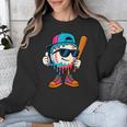 Cool Baseball Drip For Boys Ice Cream Drip Baseball Kids Unisex Sweatshirt