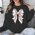 Cute Baseball Coquette Bow For Women Girls Baseball Mama Mom Unisex Sweatshirt Cute Baseball Coquette Bow For Women Girls Baseball Mama Mom Unisex Sweatshirt