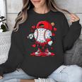 Cute Game Day Baseball Ice Cream Drip Valentine Love XOXO Unisex Sweatshirt