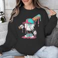 Drip Baseball For Boys Ice Cream Drip Youth Boys Sprinkles Unisex Sweatshirt