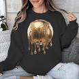 Dripping Gold Drip Baseball Game Day Player Coach Baller Unisex Sweatshirt Dripping Gold Drip Baseball Game Day Player Coach Baller Unisex Sweatshirt
