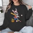 Easter Bunny Baseball Player Batter Rabbit Boys Kids Men Unisex Sweatshirt Easter Bunny Baseball Player Batter Rabbit Boys Kids Men Unisex Sweatshirt