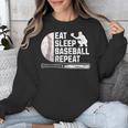 Eat Sleep Baseball Repeat Baseball Player Men Boys Unisex Sweatshirt Eat Sleep Baseball Repeat Baseball Player Men Boys Unisex Sweatshirt