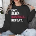 Eat Sleep Baseball Repeat Baseball Player Unisex Sweatshirt Eat Sleep Baseball Repeat Baseball Player Unisex Sweatshirt